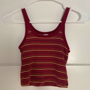 Colsie cropped striped tanktop